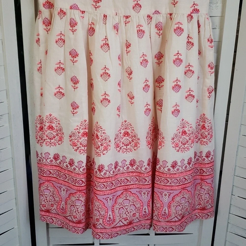 Gap cream and red sun dress sleeveless